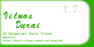 vilmos durai business card